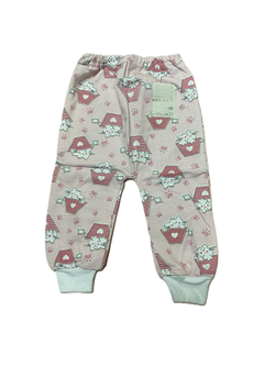 Штанишки с манжетом на резинке из футера (100% хлопок с начесом) на рост 74 см