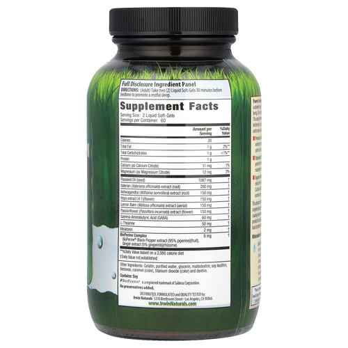Irwin Naturals, Power to Sleep PM®, 120 желатиновых капсул
