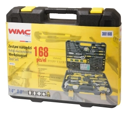 Набор инструментов 168пр. 1/4'', 3/8'(6гр)'(4-19мм) WMC TOOLS WMC-30168