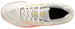 Женские теннисные кроссовки Mizuno Break Shot 4 AC - snow white/fusion coral/spring