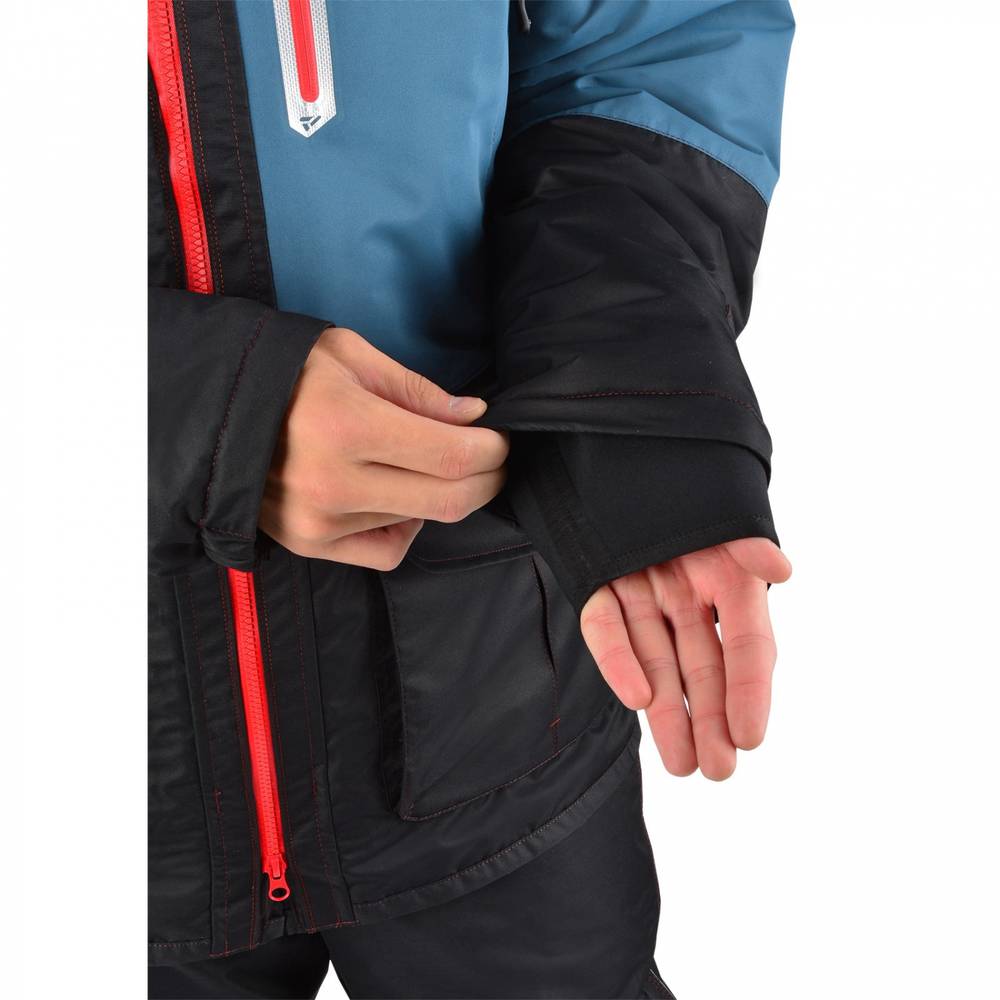 Костюм-поплавок мужской зимний "Rescuer VII comfort" -45, hardguard, бирюза, ХСН