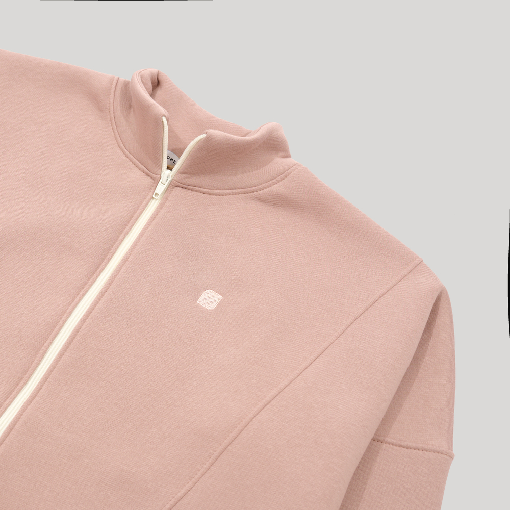 Zip-Up Sweatshirt Adobe Rose