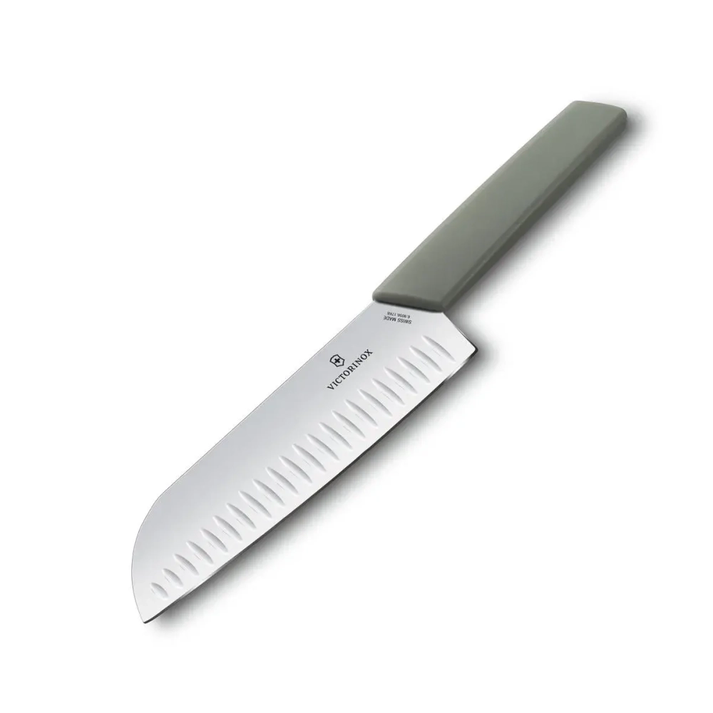 Victorinox Нож Swiss Modern 17см Сантоку оливковый