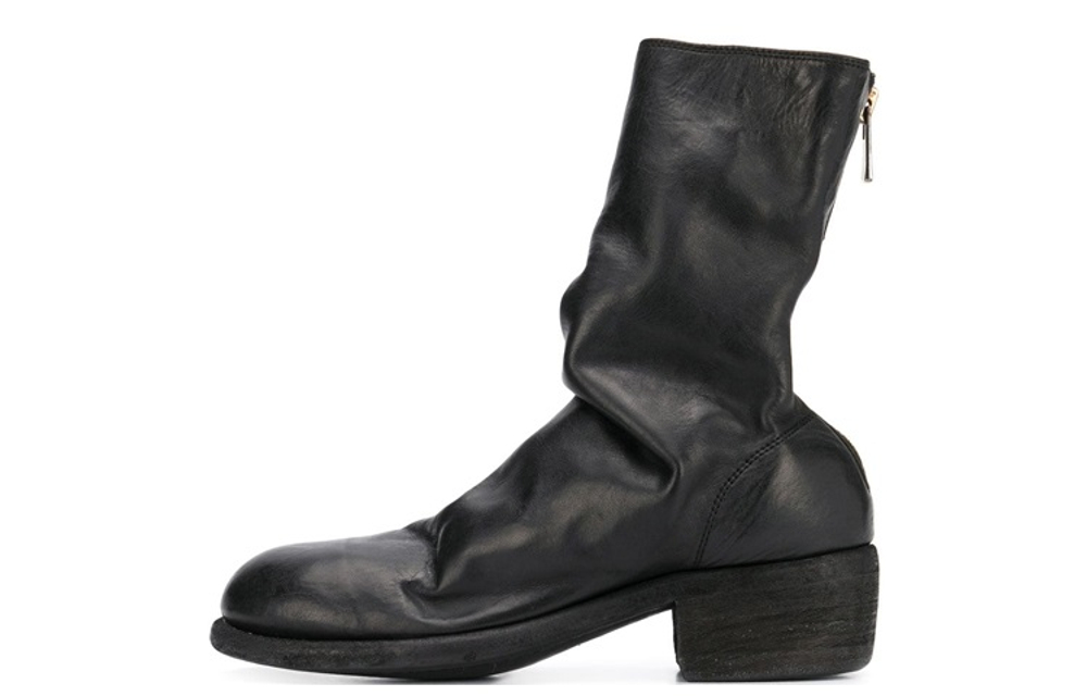 GUIDI Horse Leather Ankle Boots Women"s Black