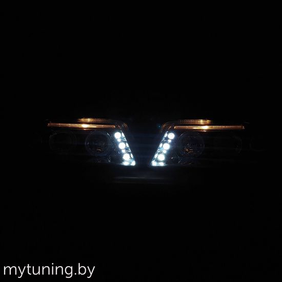Передние фары angel eyes chrome для VW Passat B5 GP