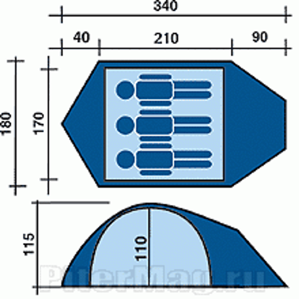 Палатка Lafuma Alpine 3