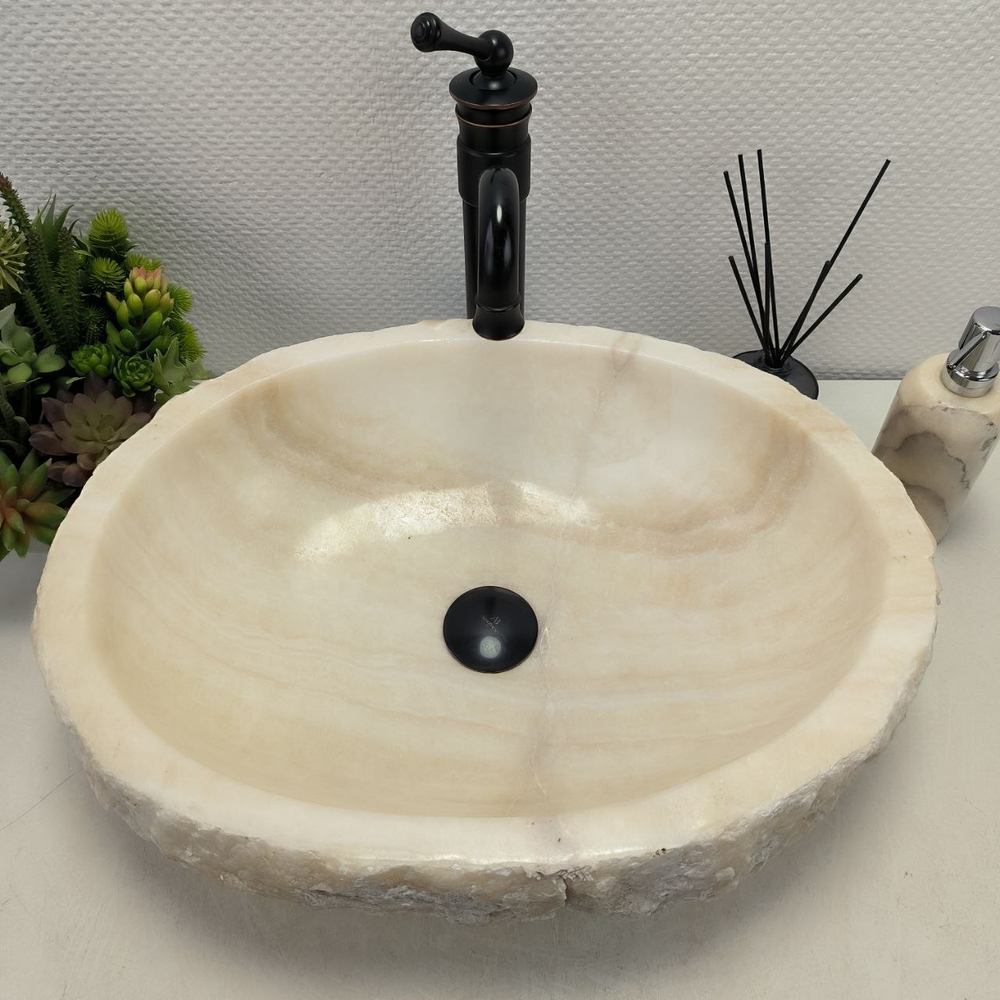 Раковина из оникса Erozy White EO-62306 53*40*16 0104