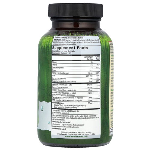 Irwin Naturals, Collagen-Pure, Deep Tissue, 80 гелевых капсул