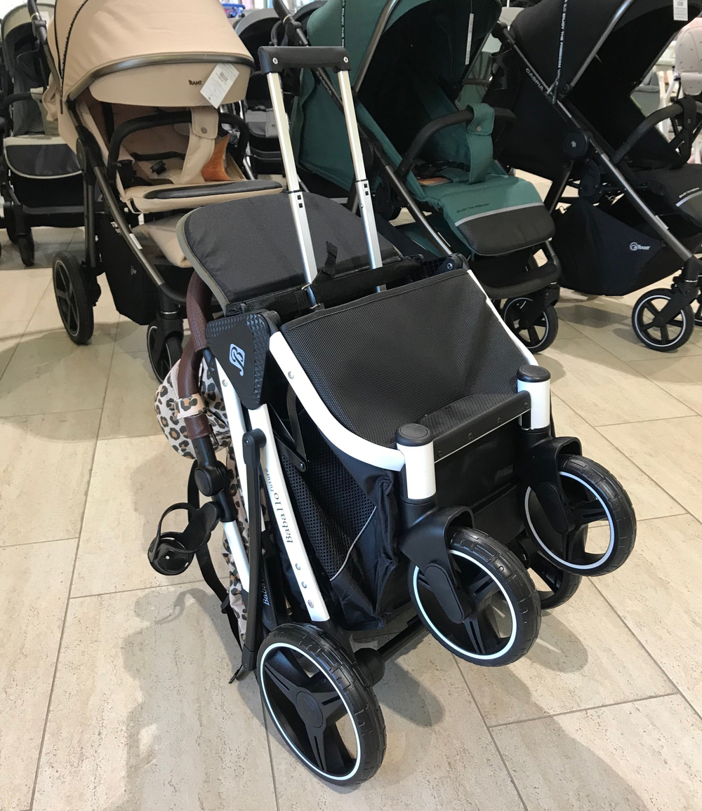 Коляска прогулочная Babalo 2023 Леопардовый белая рама