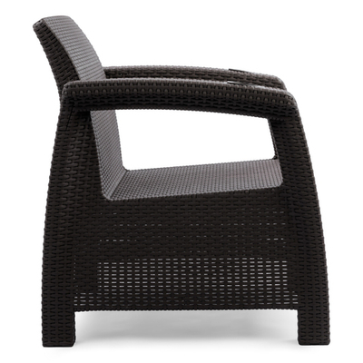 Набор из 2-ух кресел "Ротанг-плюс" без подушки (мокко)