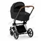 Коляска для новорожденных Cybex Priam IV Sepia Black шасси Chrome