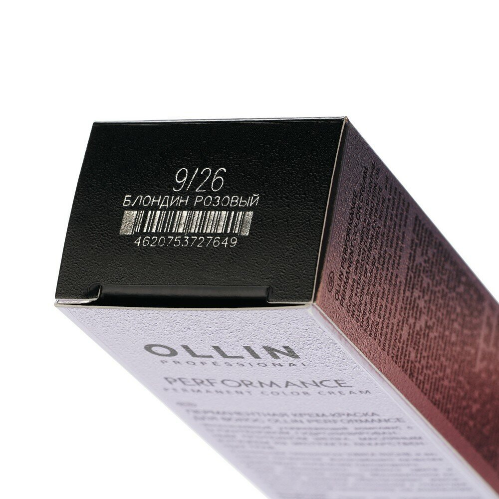 OLLIN PERFORMANCE 9/26 блондин розовый 60мл Перманентная крем-краска для волос
