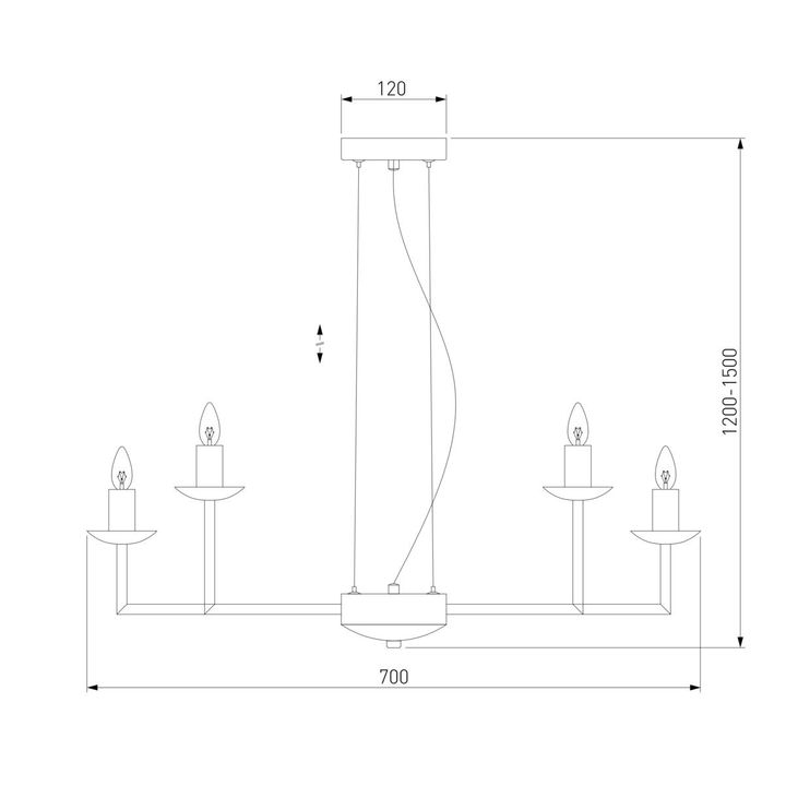 Подвесная люстра Eurosvet Cariso 60150/10 хром
