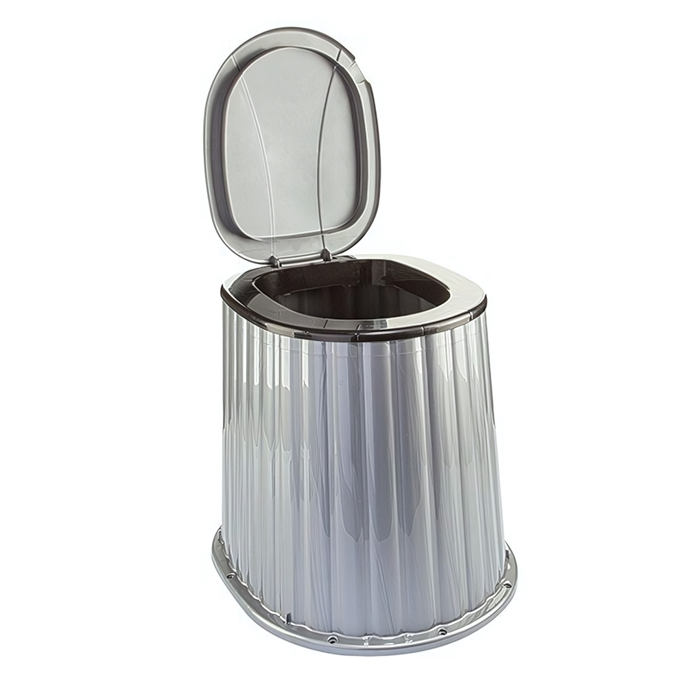 Стульчак для уличного туалета черное серебро