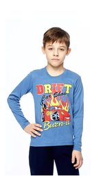 Футболка с длинным рукавом мальчик 9 лет (ВАЙТ КОТТОН), 1 шт.