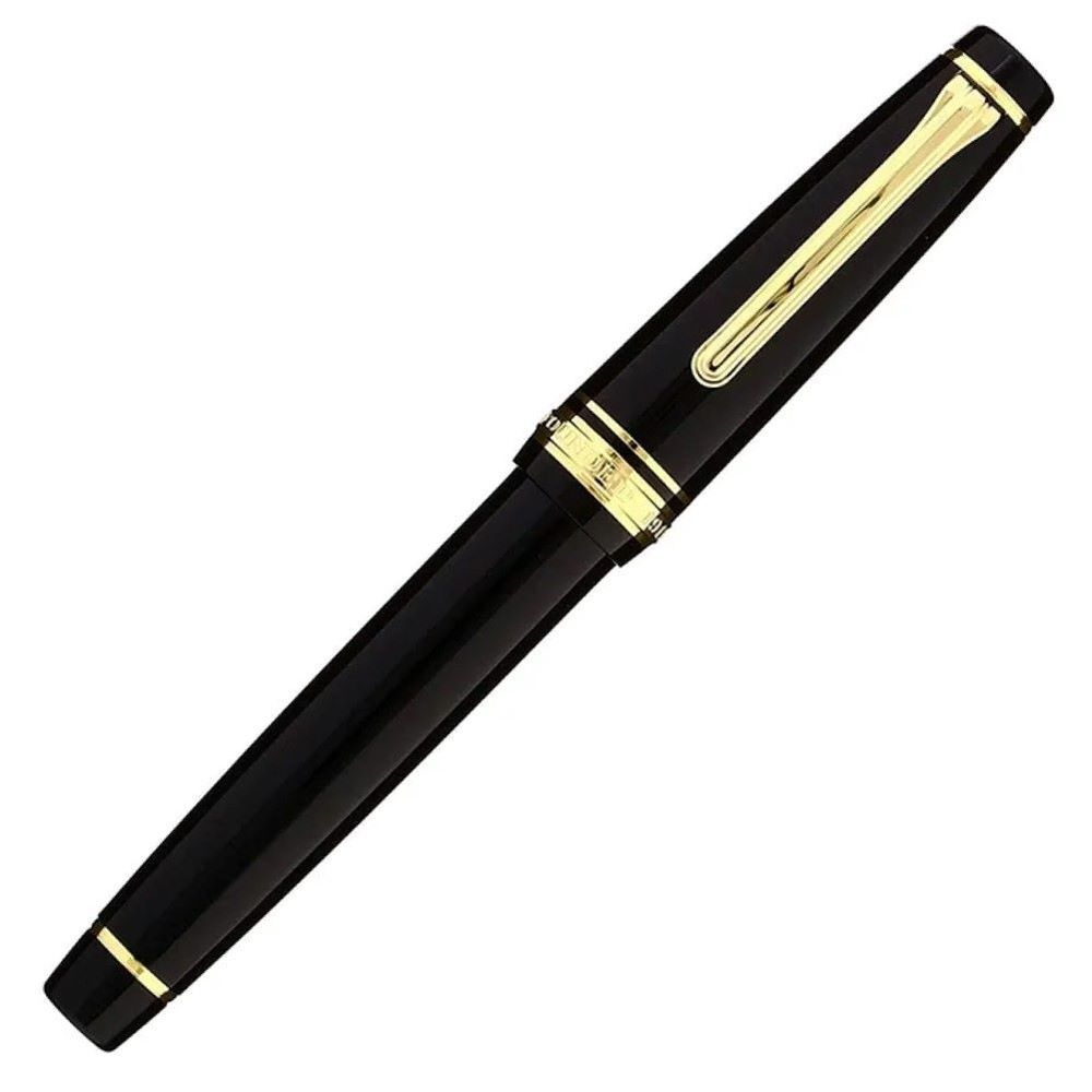 Ручка перьевая Sailor Pro Gear Black GT с пером 21K Bicolor EF (11-2036-120) 2