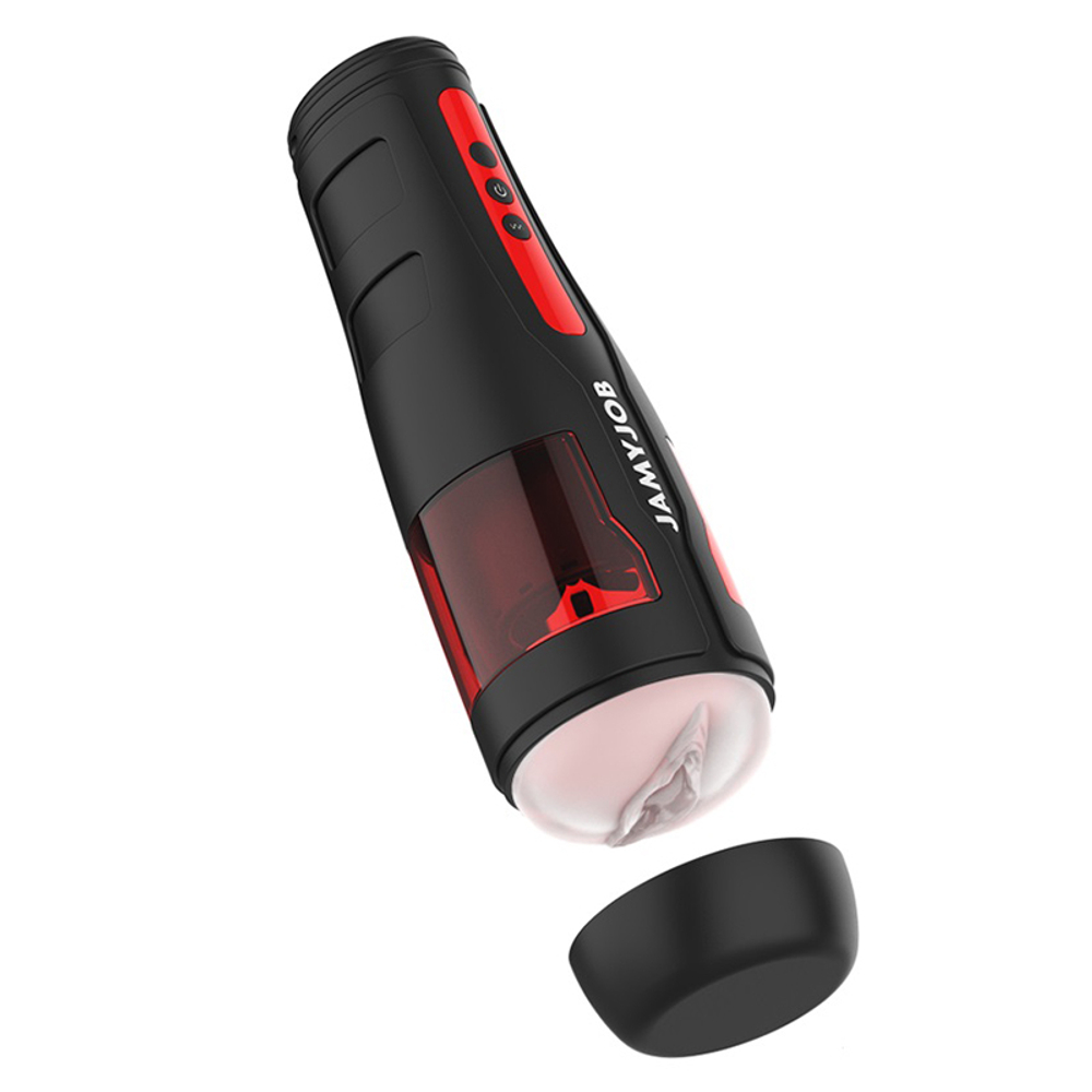 Автоматический мастурбатор-вагина 27,3см с поступательными движениями и функцией вращения Jamyjob Cyclone Thrusting Rotating Masturbator