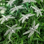 Гирлянда для улицы «Стрекоза» 3 м 20 ламп LED чёрный провод, 2 реж.,IP-55, Мультицвет (солнечная батарея)