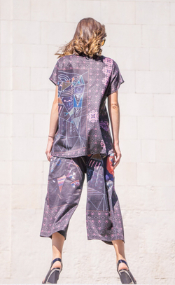 Комплект (футболка и брюки кюлоты) "Кандинский"