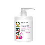 OLLIN BASIC LINE Восстанавливающая маска с экстрактом репейника 650мл/ Reconstructing Mask with Burd