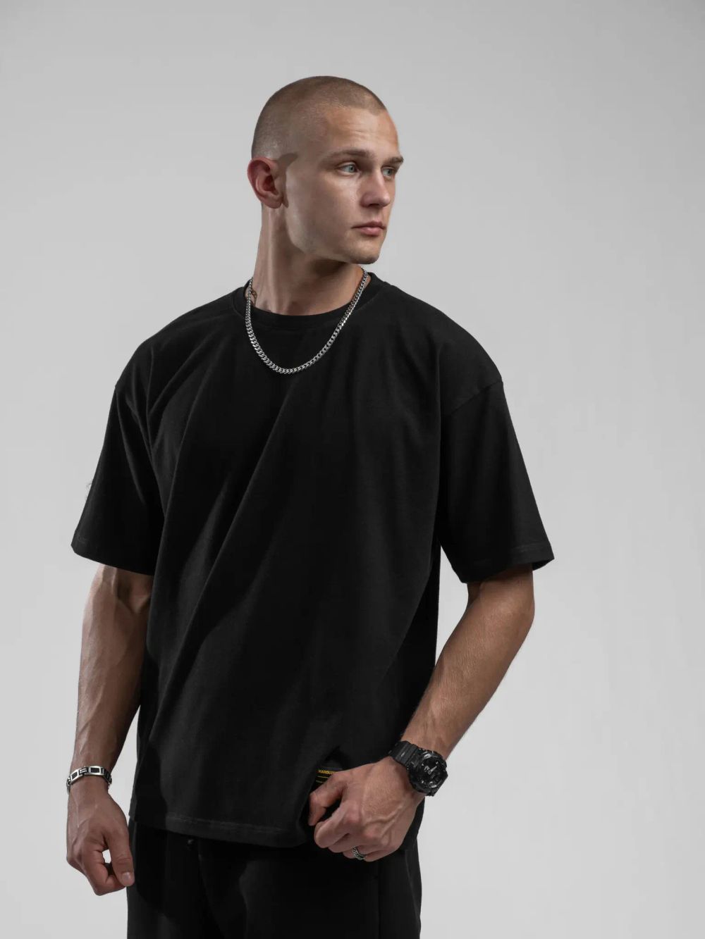 Футболка Hardlunch оверсайз Basic черная