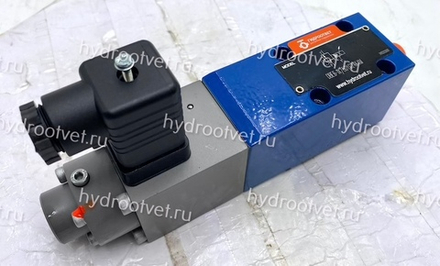 DBE6-1X/50G24K4M - Пропорциональный предохранительный клапан Ду6 (расход до 15 л/мин), давление регулировки до 50 бар, встроенные усилитель = нет, монтаж - на плиту