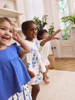 Пижама для девочки Next AC0-799, 3 шт., Молочный, Синий