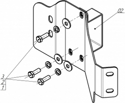 радиатора кондиционера, 3 мм, Сталь. для Kamaz Компас 5 2023-н.в., Motodor.27725