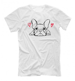 Футболка двусторонняя "Французский бульдог - любовь"