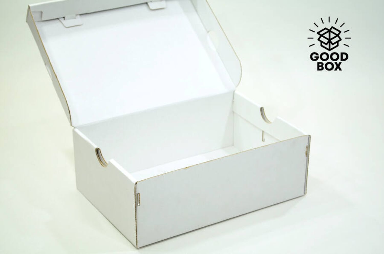 Коробка 340*240*125 белая микра под обувь