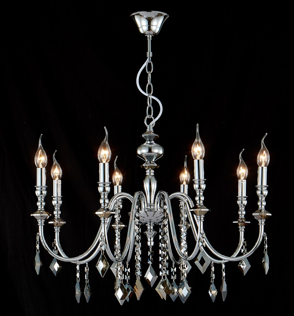 Люстра Crystal Lux MERCEDES SP8 CHROME/SMOKE