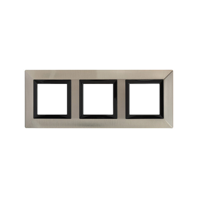 Рамка из металла, "Avanti", никелированная, 3 поста (6 мод.)
