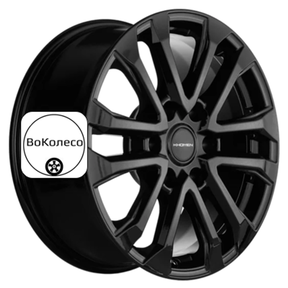 7,5x18/6x139,7 ET25 D106,1 KHW1805 (LC Prado) Black Khomen Wheels