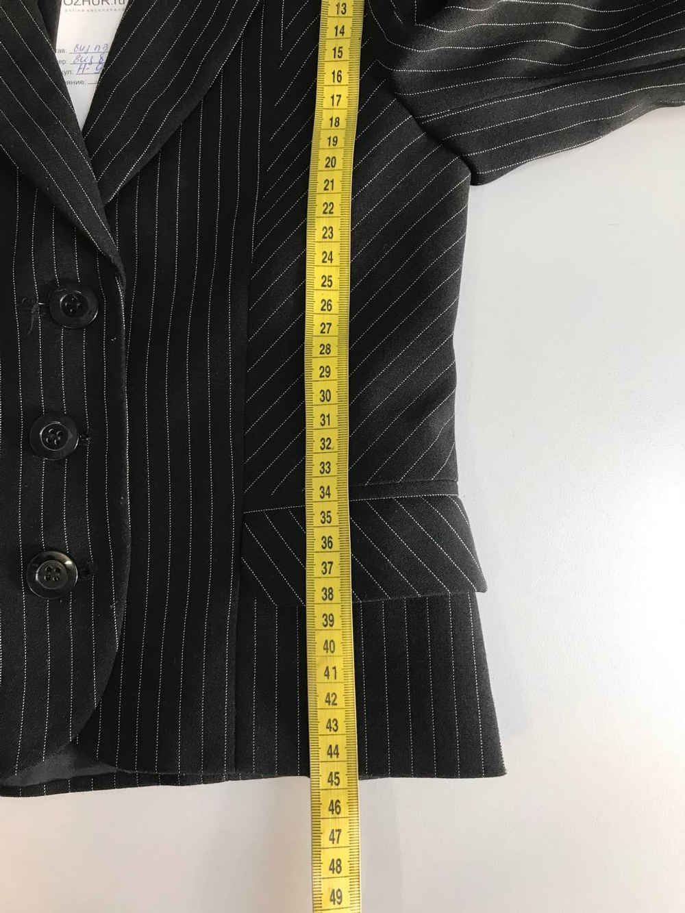 Пиджак в полоску, визуально на 8/9 лет