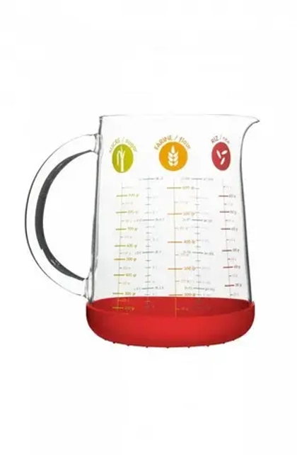 Мерный стакан Pebbly красный, 1000 мл