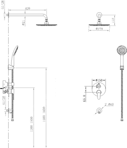 Душевой комплект STWORKI Ларвик