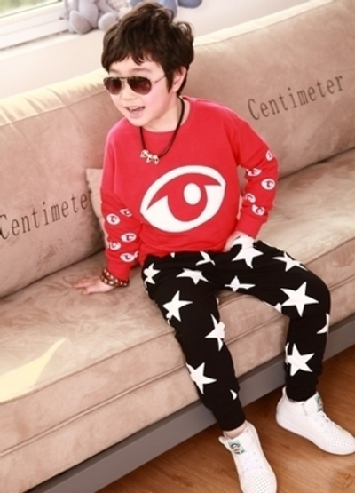 Толстовка однотонная с принтами глаз