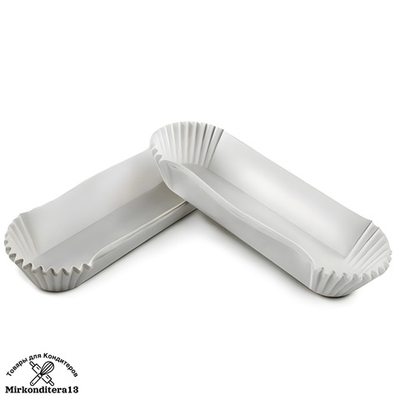 Бумажные капсулы (тарталетки) овальные 136*35мм h30