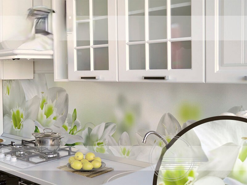 Кухонный фартук Нарциссы (Ф-157) 3000х600 мм