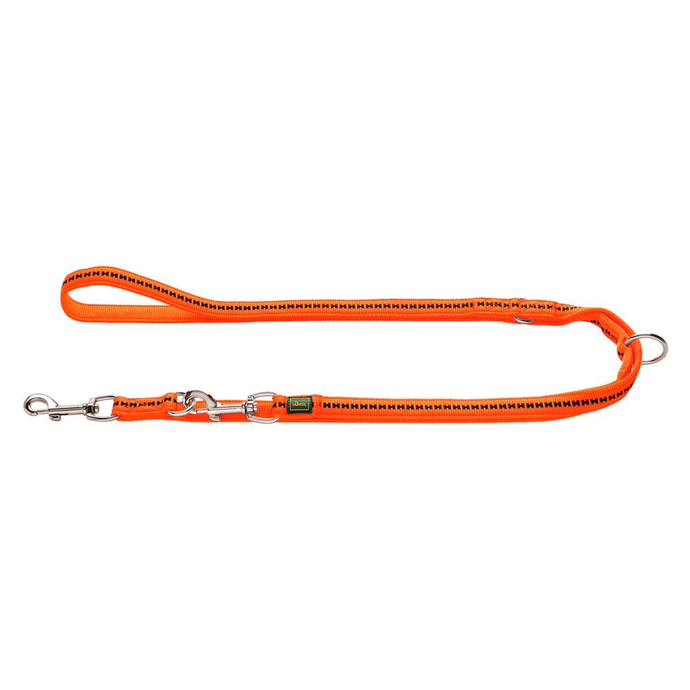 Hunter поводок-перестежка для собак Safety Grip 20 / 200 Soft оранжевый