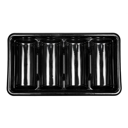 Контейнер для столовых приборов 4 отд., пластик 50*30*9,5 см P.L. Proff Cuisine