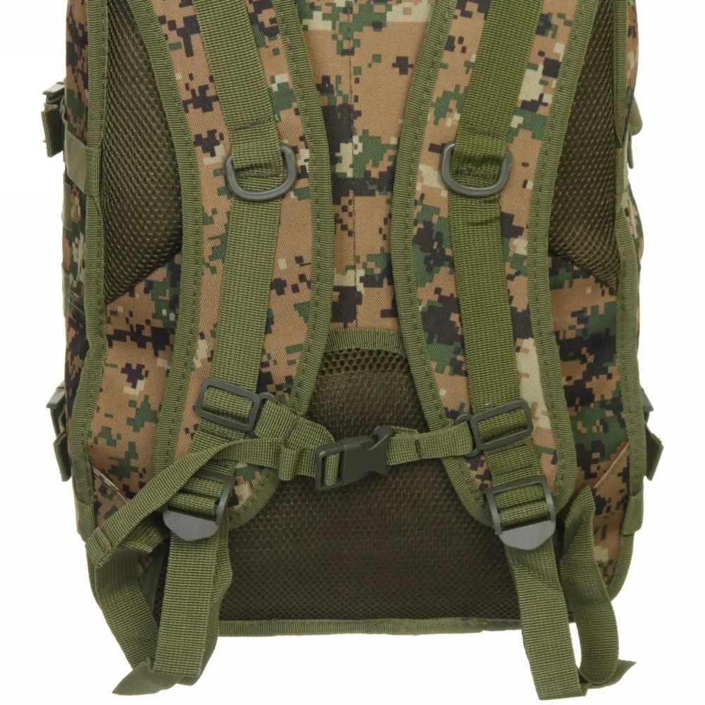 Рюкзак туристический 30л, цвет цифра зеленый,D5