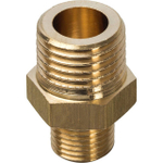 Ниппель редукционный STOUT SFT 0003 - 1/4" x 1/8" (для стальных труб, латунь без покрытия)