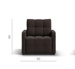 Кресло-кровать Денди Слим рогожка Мальмо шоколад