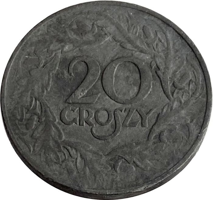 20 грошей 1923 Польша (цинк)