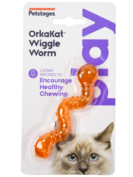 Petstages игрушка для кошек Energize "ОPKA червяк" 11 см