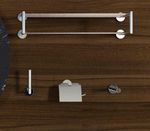 Полка для полотенец 655 мм нерж. сталь NIZA 16854.S матовый