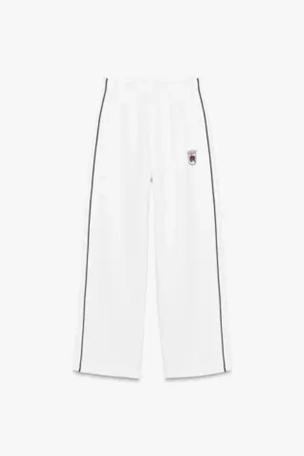 ZARA БРЮКИ С ВЫШИВКОЙ, БЕЛЫЙ