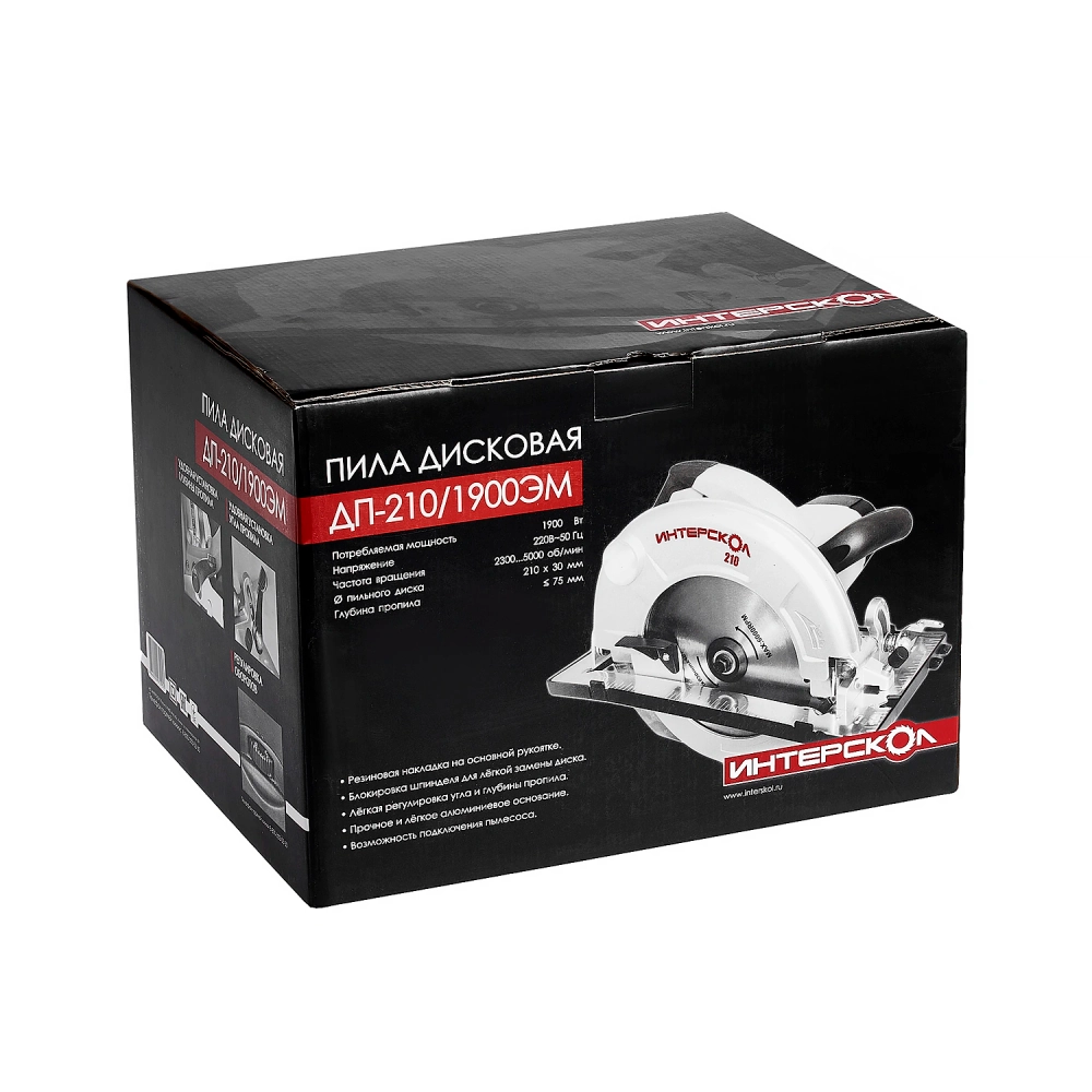 Дисковая пила ИНТЕРСКОЛ ДП-210/1900ЭМ