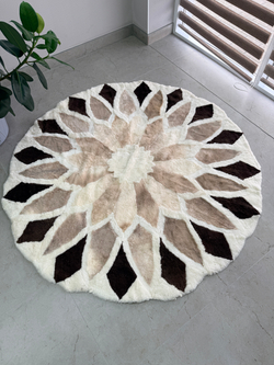 Ковер шкура натуральная овчина меховой